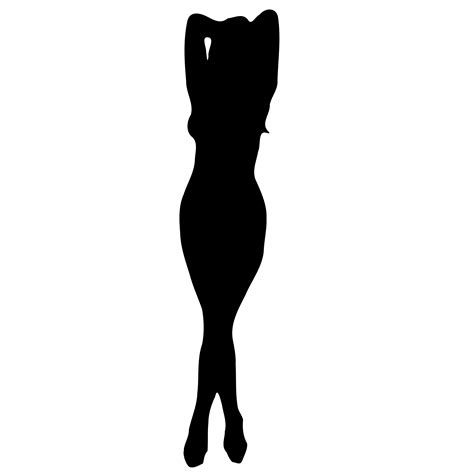 Silhouette Of Curvy Women Clip Art Library