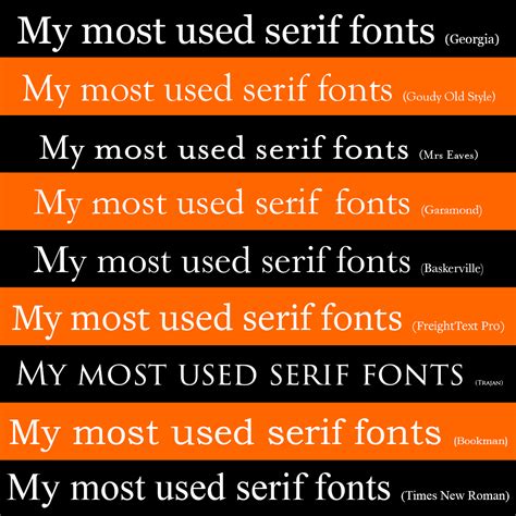 Good Serif Fonts