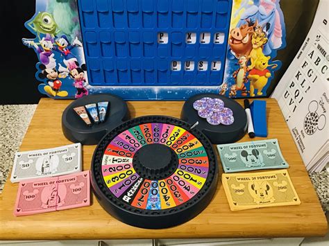 Disney Pressman Wheel Of Fortune Board Game Etsy