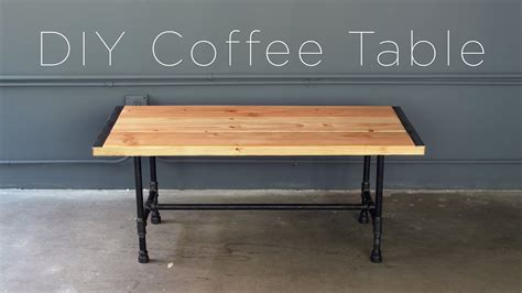 This modern pipe leg coffee table build is functional and will add to your living room decor and requires a minimal amount of tools. DIY Pipe Coffee Table - YouTube