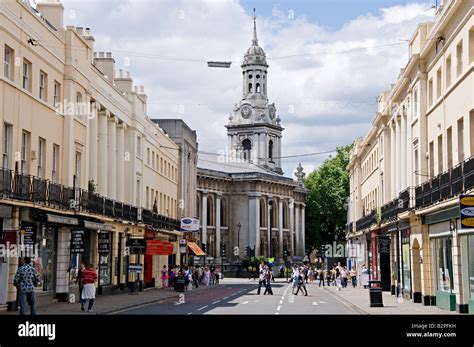 Greenwich Town Centre And St Alfege Church London Stock Photo Alamy