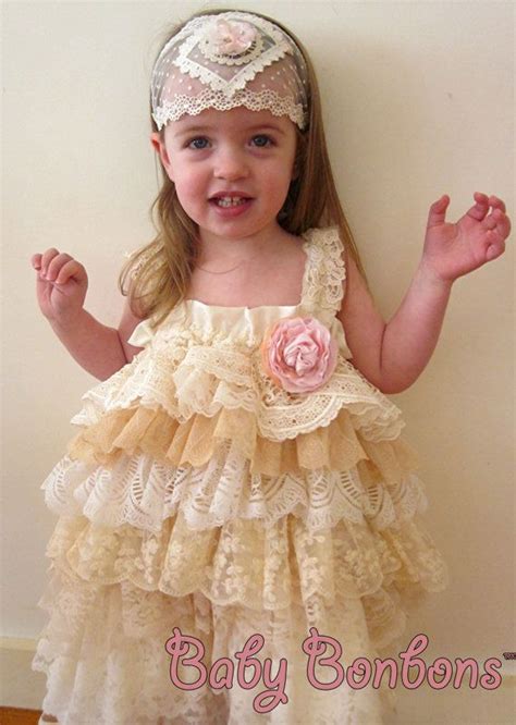 Wedding Flower Girlspecial Occasion Ruffled Vintage Lace Dress By