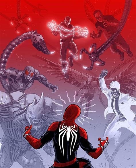 Spider Man vs The Sinister Six Artis Spiderman ps Magníficos Hombre araña comic