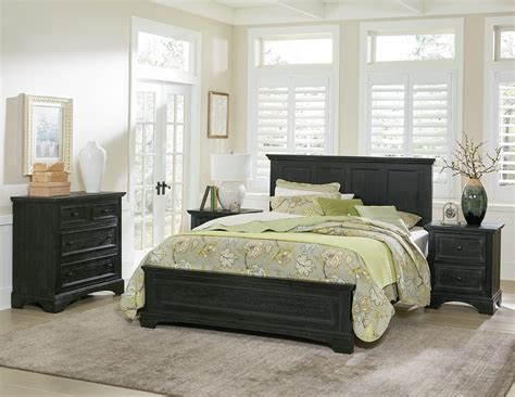 Farmhouse Basics King Bed Set Rustic Black Osp Home Furnishings
