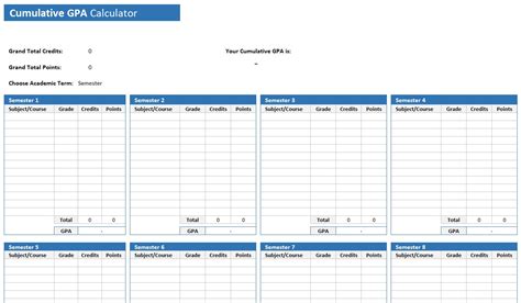 This is fully automatic system you have just to enter your marls and grade point it. Cumulative GPA Calculator » ExcelTemplate.net