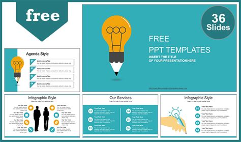 Premium company profile templates give you access to editorial note: Free Good Idea Theme Powerpoint Template - DesignHooks