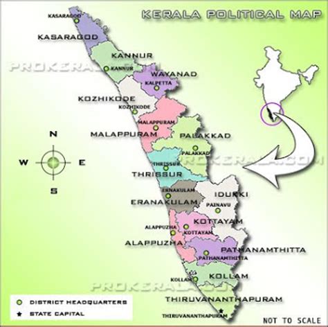 Map of kerala (india), satellite view. Arunoday - The Rising Sun: Kerala: Gods own country:Your Moment is Waiting