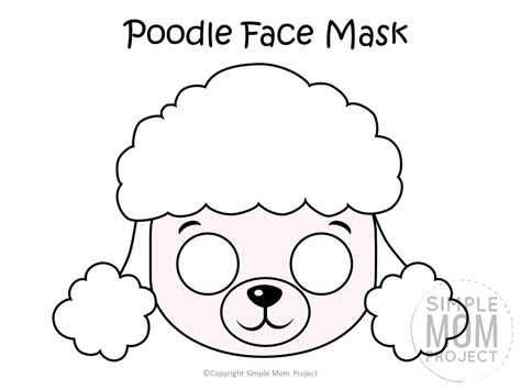The pup in the garden puppy. Dog Face Mask Templates | Puppy crafts, Dog template, Diy crafts for girls