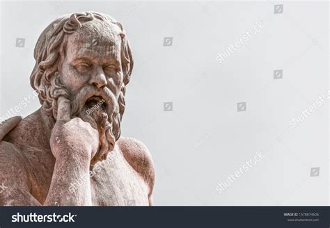 Socrates Ancient Greek Philosopher Under Dramatic Stock Photo