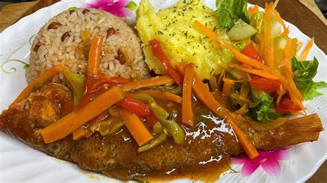 Brown Stewed Fish Red Snapper Jamaican Style Youtube