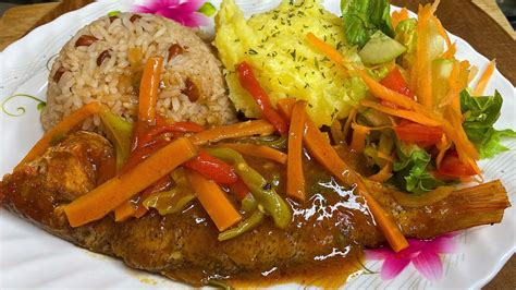 Brown Stewed Fish Red Snapper Jamaican Style YouTube