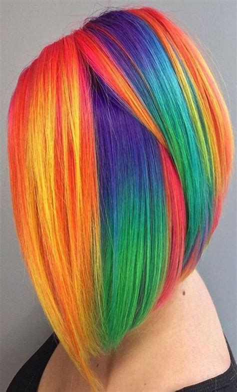 موی رنگین کمانی Rainbow Hair Kids Hair Color Vivid Hair Color Cute
