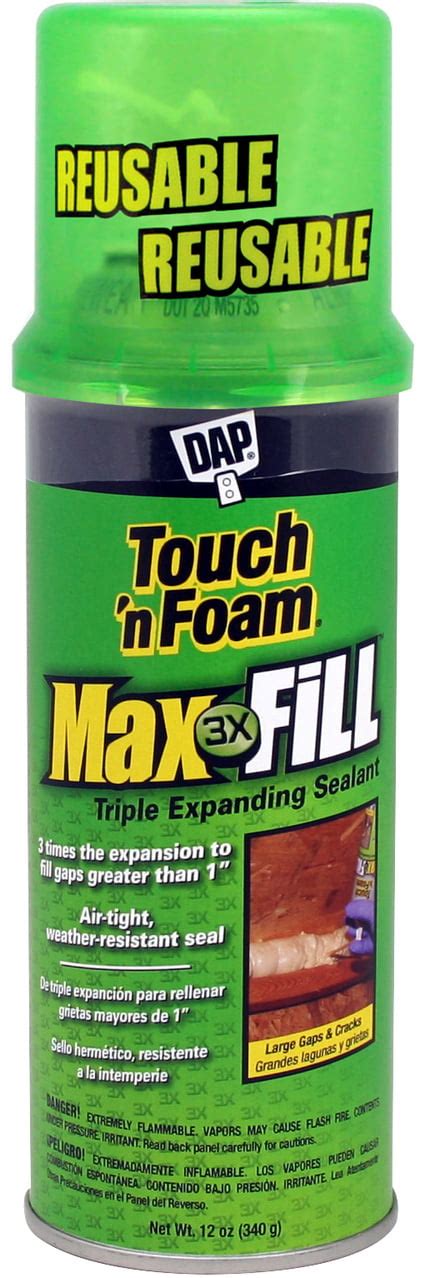 Dap Touch N Foam Max Fill Expanding Foam Sealant 12 Oz