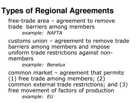 Ppt Regional Trading Agreements Powerpoint Presentation Free