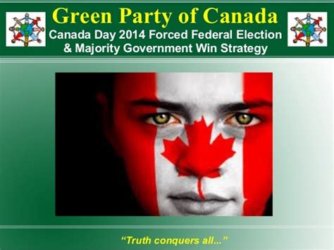 Proposal To The Green Party Of Canada 2014 Foced Election Win Strate