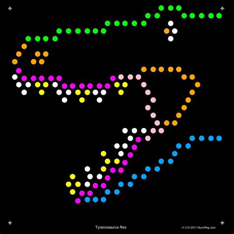 10 lite brite refill sheets printed on glossy black paper. Lite Brite Template Refills: Dinosaurs Designs (SQUARE ...