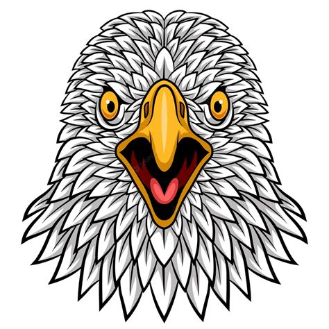 Premium Vector Cartoon Eagle Head Mascot Design