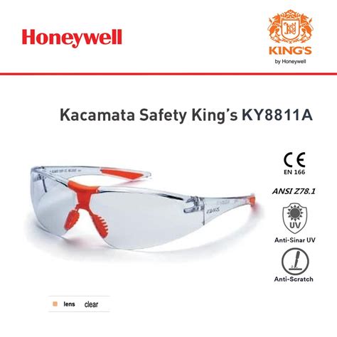 Kacamata Safety Kings Ky8811a Anti Uv Original Kings Ky 8811a Clear