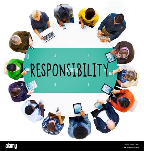 Responsibility Obligation Duty Roles Job Concept Stock Photo Alamy