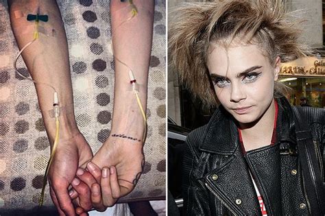 Cara Delevingne In Iv Drip Picture As She Recovers From A Cold Mirror