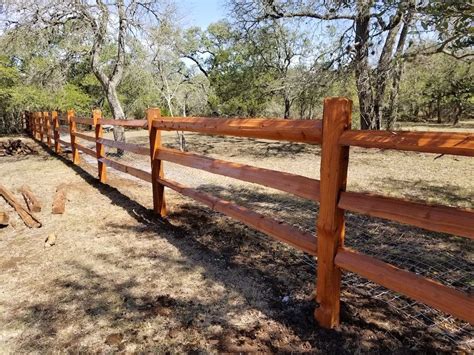 We offer a complete line of top quality products, expert designs, and manufacturing capabilities. Stained 3 Rail Split Rail Fence | Split rail fence, Cedar ...