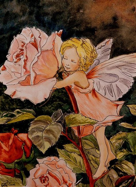 The Rose Fairy After Cicely Mary Barker Painting By Betty Anne Mcdonald