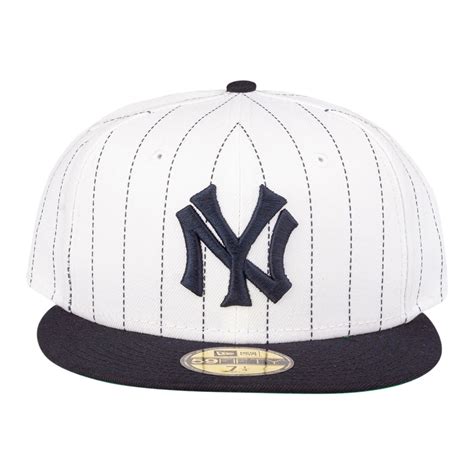 New Era 59fifty Fitted Cap Pinstripe Ny Yankees Cooperstown Fitted