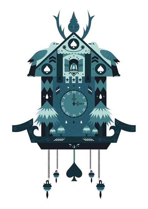 Cuckoo Clock Illustration By Liam Smith Draw And Illustration