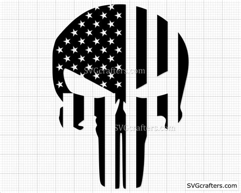 The Punisher Flag Svg Punisher Svg Punisher Skull Svg Skull Etsy België