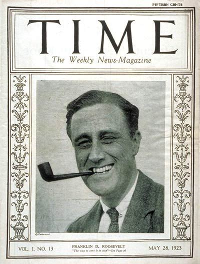 Time Magazine Cover Franklin D Roosevelt May 28 1923 Franklin D