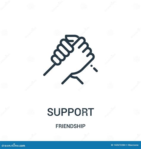 Support Icon On White Background. Simple Element Illustration From