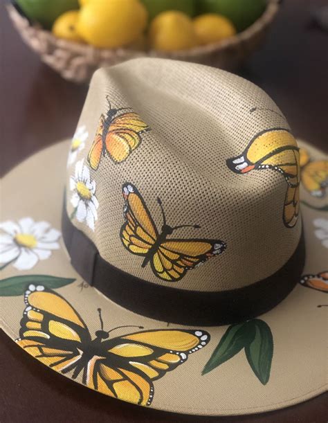 Sombreros Pintados A Mano Personalizados Hecho En Mexico Painted Hats