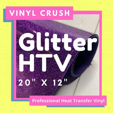 Glitter Heat Transfer Vinyl Heat Transfer Vinyl Glitter Htv Etsy
