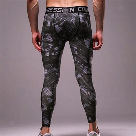 2pack Mens Camo Leggings Sports Compression Pants Sports Running