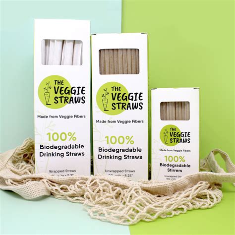Unwrapped 100 Biodegradable Straws Made Of Vegetable Fibers Etsy