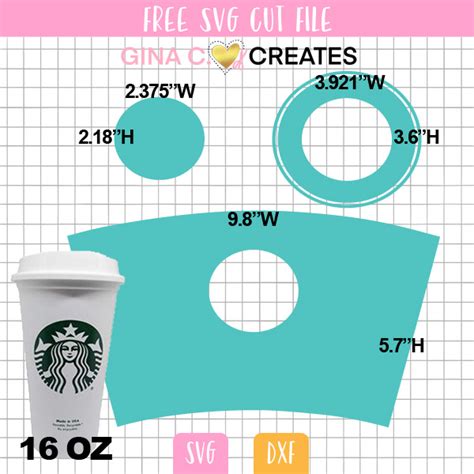 How To Make A Custom Starbucks Cup Wrap With Free Template Gina C