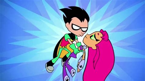 Robin And Starfire Kiss Original Teen Titans Teen Titans Go Cool