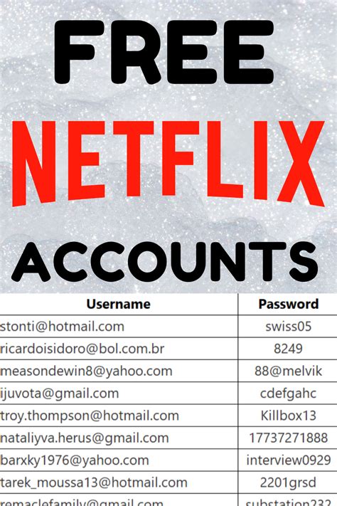 Free Netflix Accounts Hourly Updated L 2021 In 2021 Netflix Account