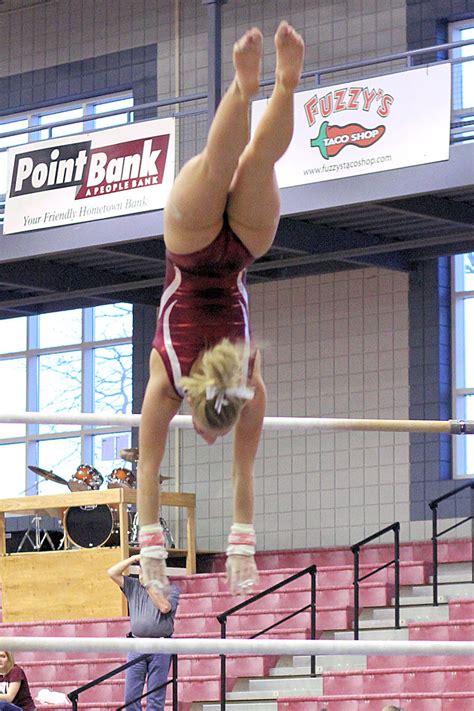 Twu Gymnastics Bars Brittany Johnson February Denton Flickr