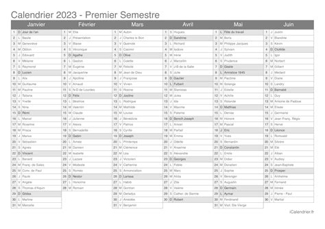 Calendrier 2023 Excel A Telecharger