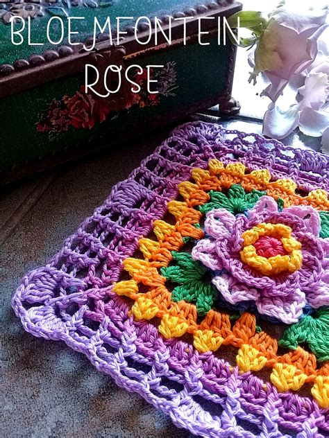 Ravelry Bloemfontein Rose By Jen Tyler In Granny Square Crochet