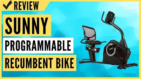 Sunny Health And Fitness Programmable Recumbent Bike Sf Rb4850 Review