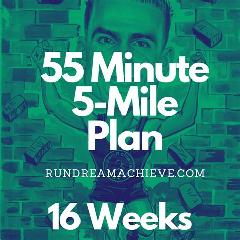 55 Minute 5 Mile Training Plan Run Dream Achieve