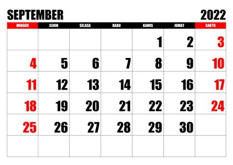 Kalender September 2022 Kalender365su
