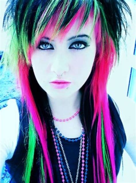 Gorgeous Rainbow Hair Dye Ideas Emo Hair Color Scene Hair Rock