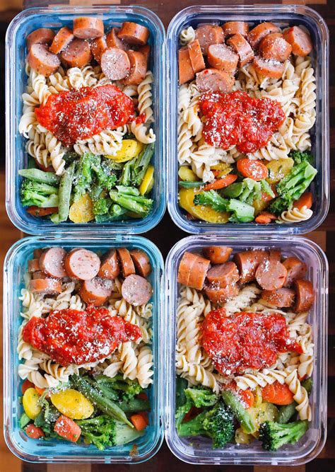 Find new ways to use up your easter or christmas leftovers with these ham casseroles, soups, pasta dishes, breakfast ideas and more favorite leftover ham recipes. 15-Minute Chicken Sausage Pasta Meal Prep Bowls - Smile ...