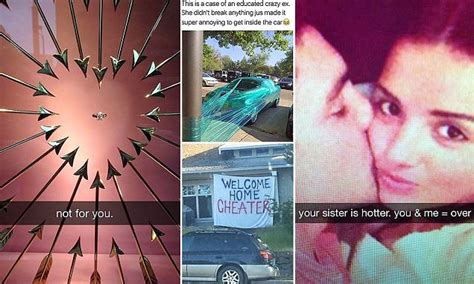 The Men And Women Who Got One Up On Their Cheating Exes Daily Mail Online