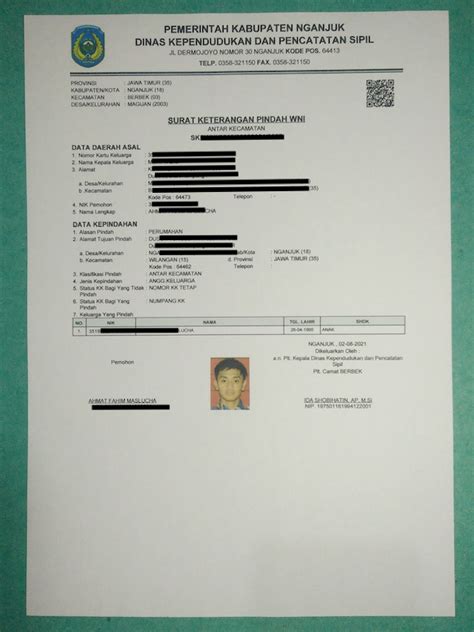 Detail Contoh Format Surat Keterangan Pindah Penduduk Download Koleksi