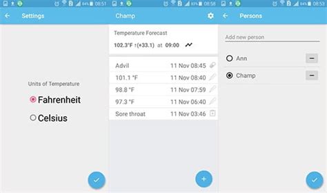 The application enables measuring the temperature using the android smartphone camera.with this app, the regular camera of your android phone can measure the precise temperature of the human body!!!do you think you have a fever and you don't have a thermometer? 10 Best Thermometer App to check Temperature with ...