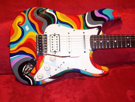 Cool Paint Job Guitar Pinterest Guitar Guitar Painting And